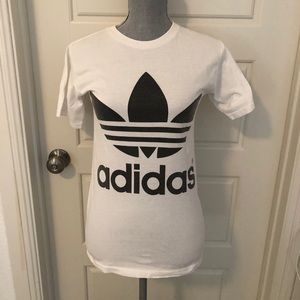 Classic Addidas White Logo Shirt